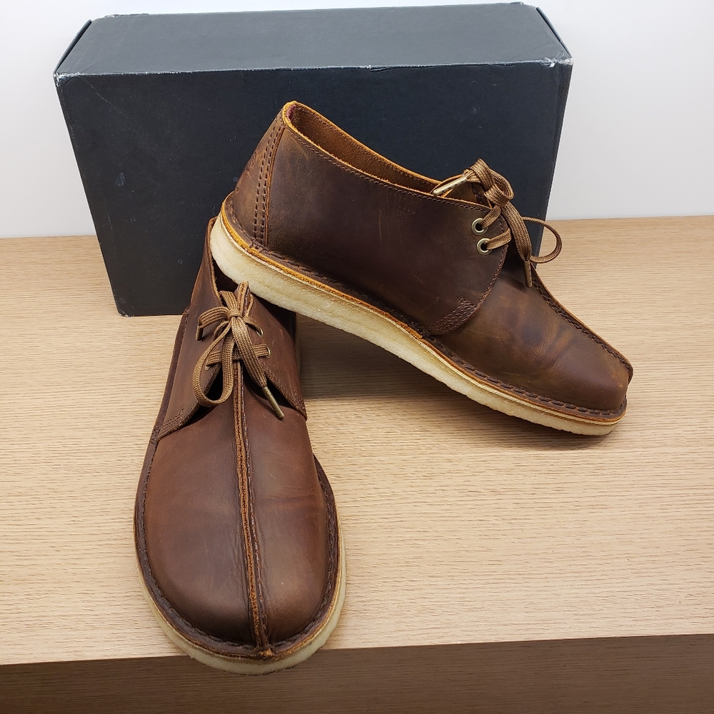 Clarks Originals Desert Trek Beeswax Leather right 11½ left 10½